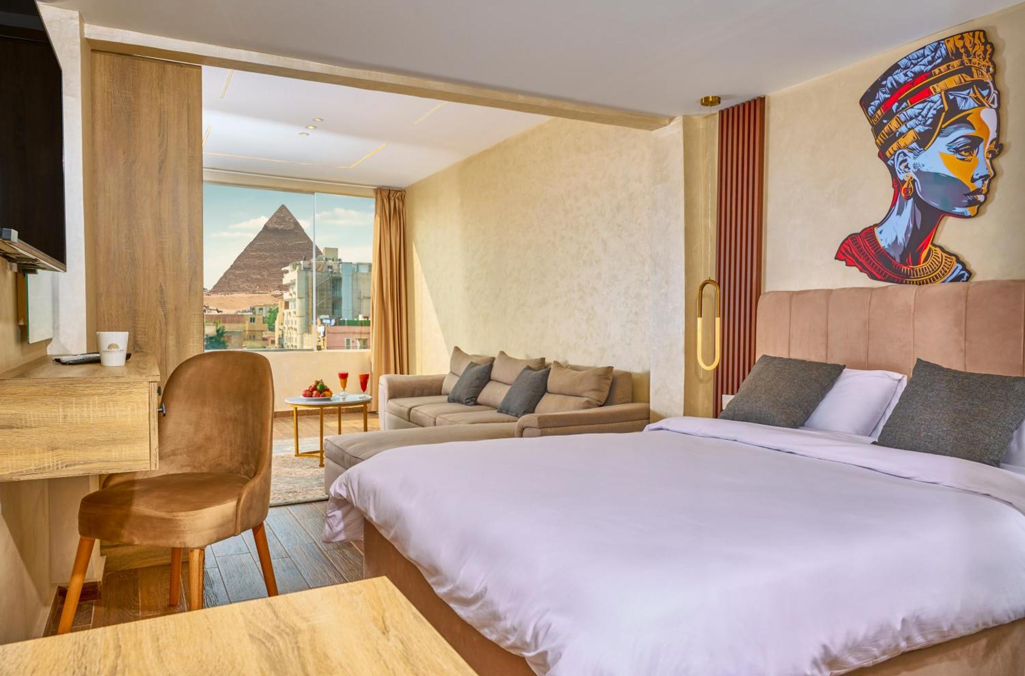 Cleopatra Tower Pyramid View Hotel Kafrat al Jabal Luaran gambar